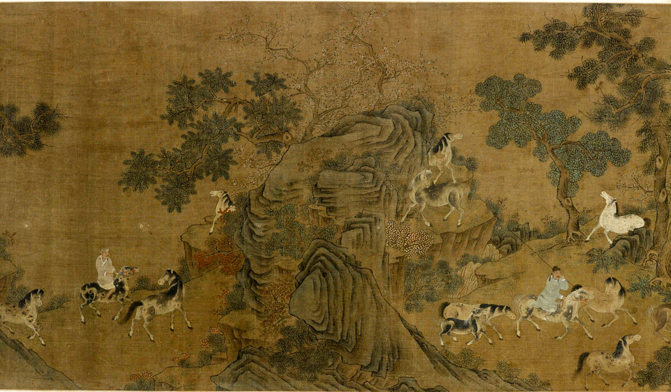 赵孟頫百马图卷