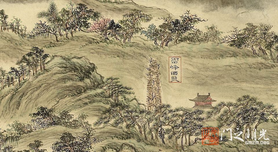 西湖十景图卷|光明之门高清原版古籍在线阅读古籍在线图书馆