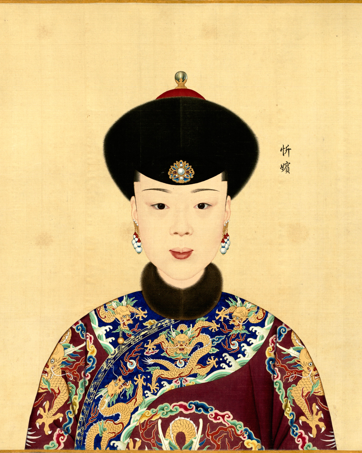 乾隆皇帝和他的十二个妃子的肖像