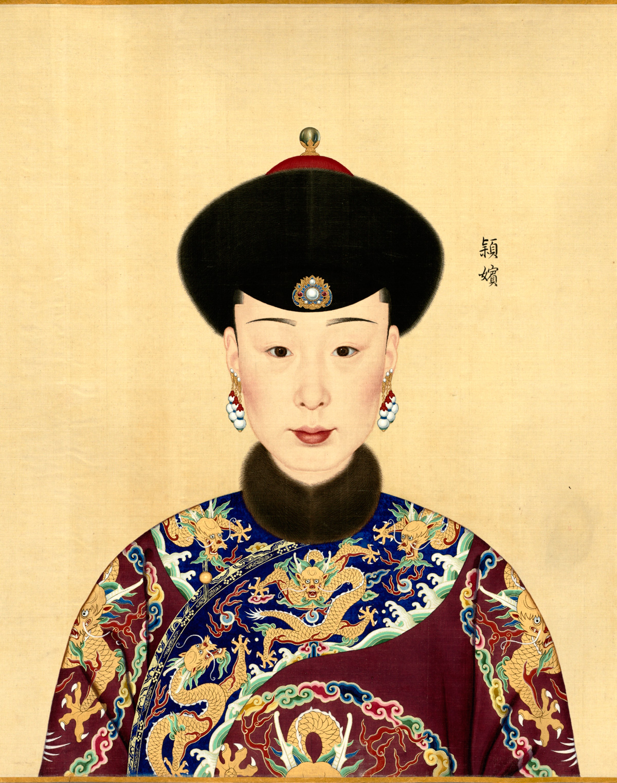 乾隆皇帝和他的十二个妃子的肖像