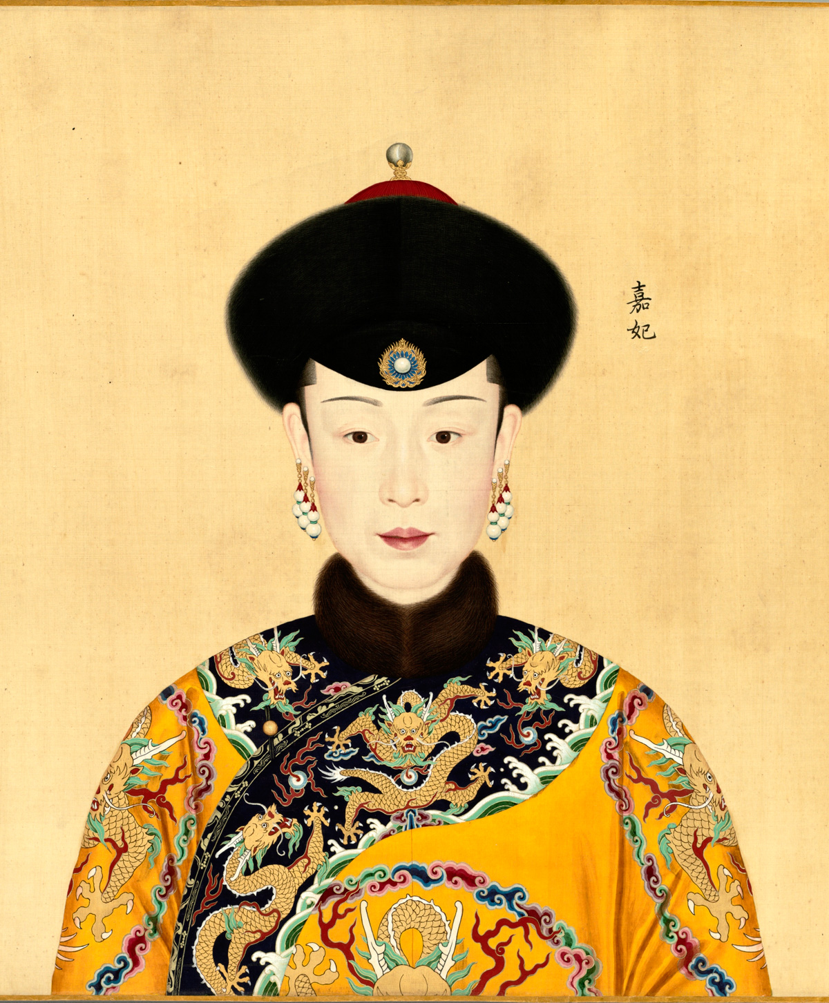 乾隆皇帝和他的十二个妃子的肖像