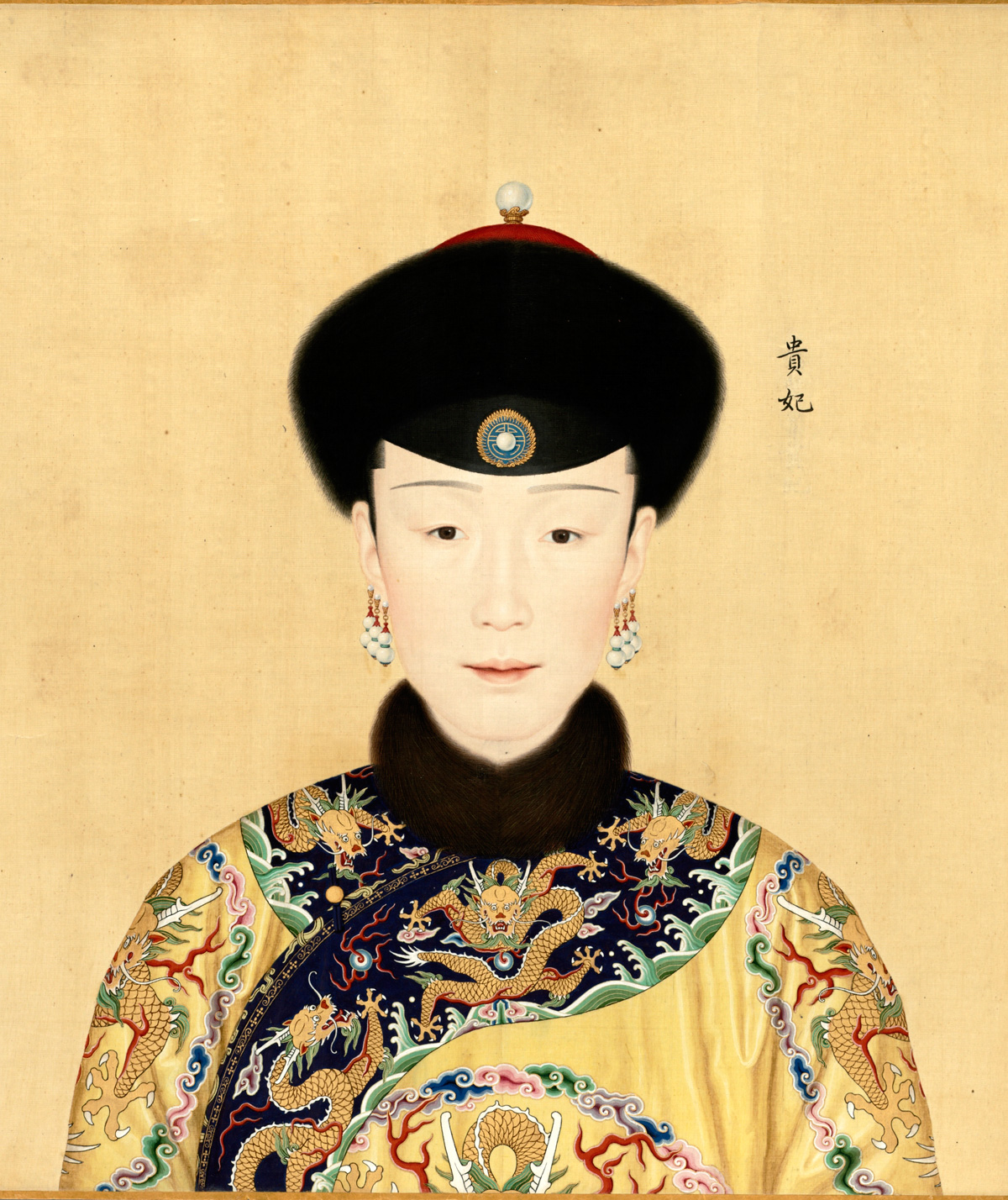 乾隆皇帝和他的十二个妃子的肖像