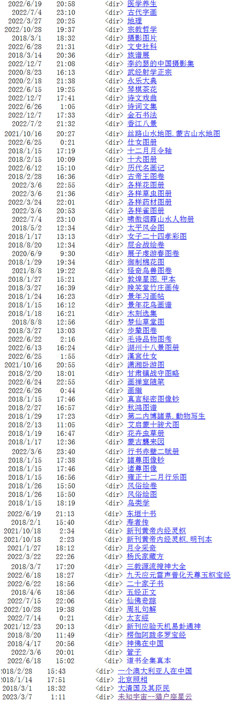 全站资源目录预览