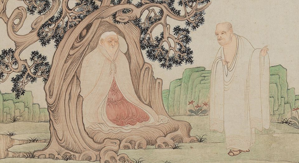 羅漢圖 十六羅漢圖之第一尊者：賓度羅跋囉惰闍, 891 - 貫休- WikiArt.org